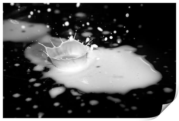spilt Milk Print by Dean Messenger