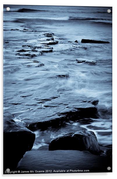 Kimmeridge bay, Dorset Acrylic by James Mc Quarrie