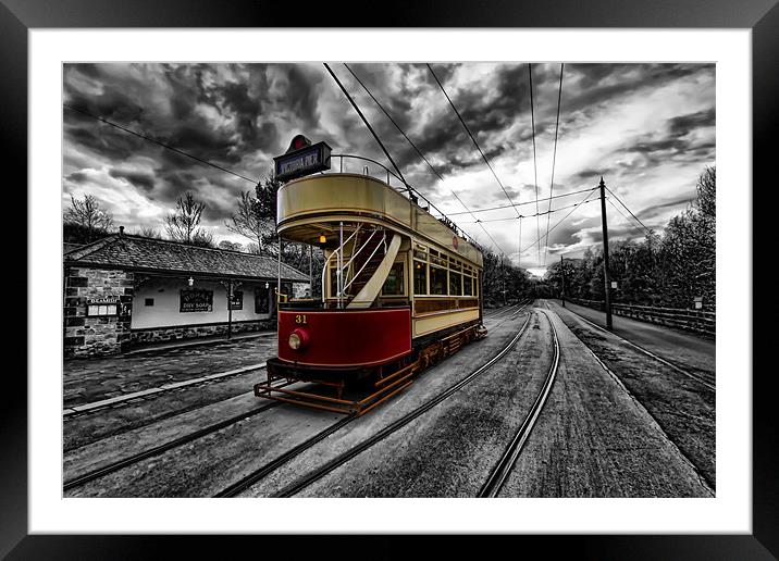Old Tram Framed Mounted Print by Northeast Images