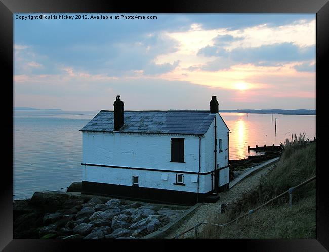 Lepe tide Framed Print by cairis hickey