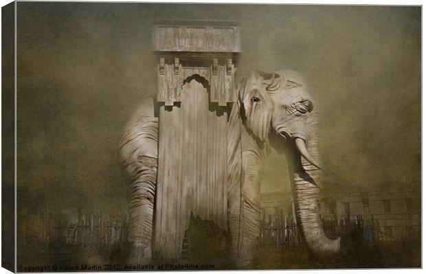 Elephant of Les Miserables Canvas Print by Karen Martin