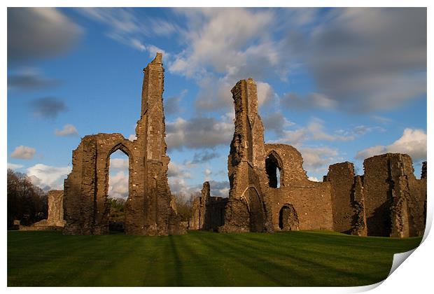 Neath Abbey Print by Julie Hoddinott