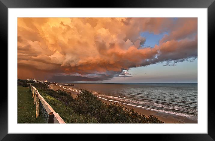 Stormy Sunset Framed Mounted Print by Jennie Franklin