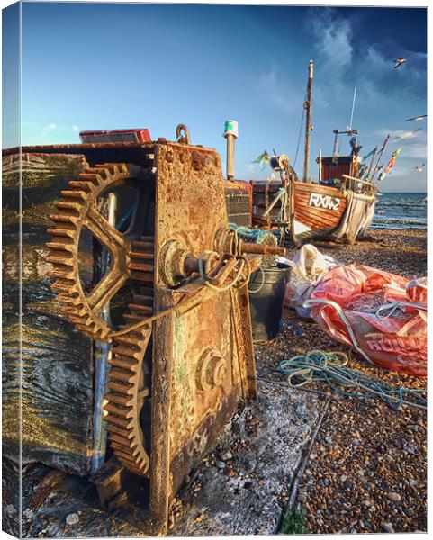 Winch Canvas Print by mark leader