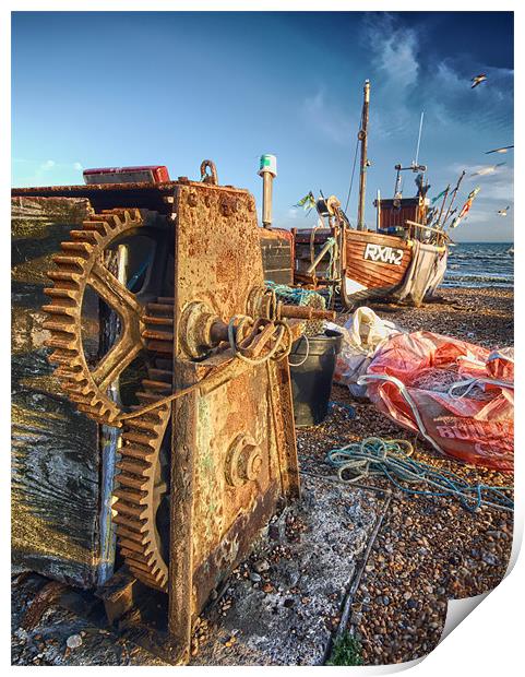 Winch Print by mark leader