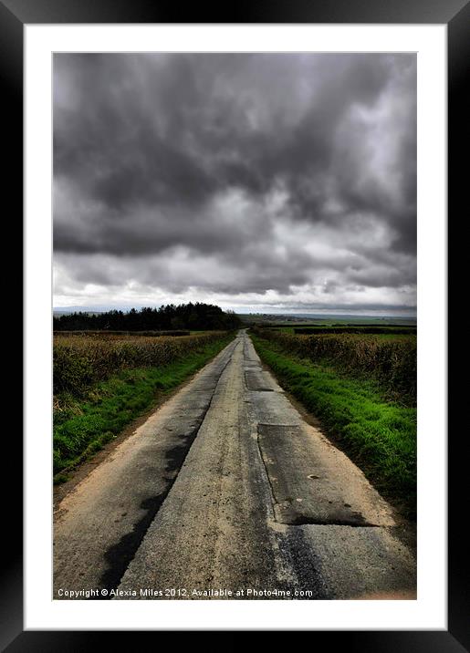 Long road forward Framed Mounted Print by Alexia Miles