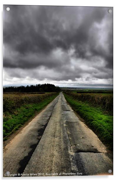 Long road forward Acrylic by Alexia Miles