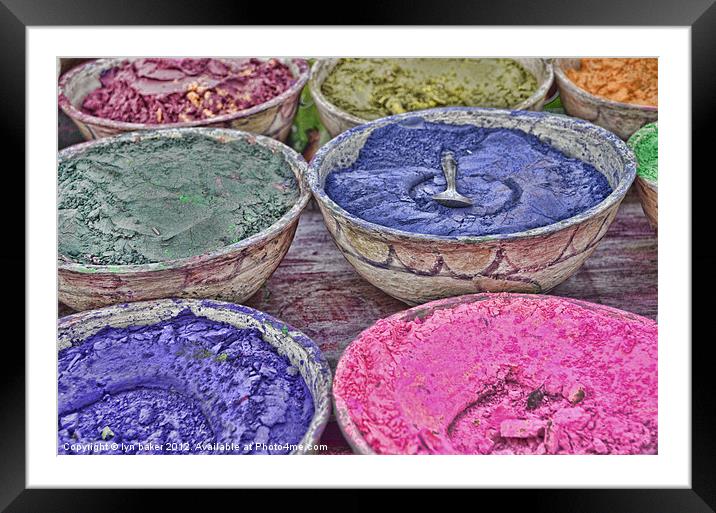 bowls of colour Framed Mounted Print by lyn baker