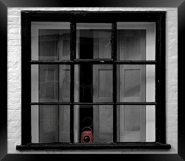 Lamp at the Window Framed Print by Paul Holman Photography