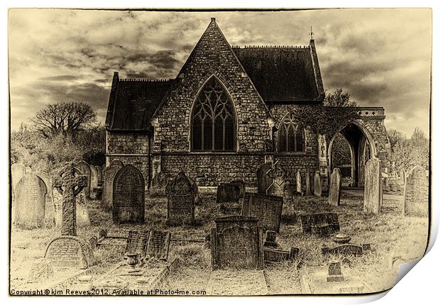 lewisham chapel Print by kim Reeves