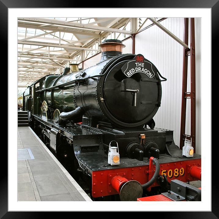 Castle Class 5080 'Defiant' Framed Mounted Print by graham young