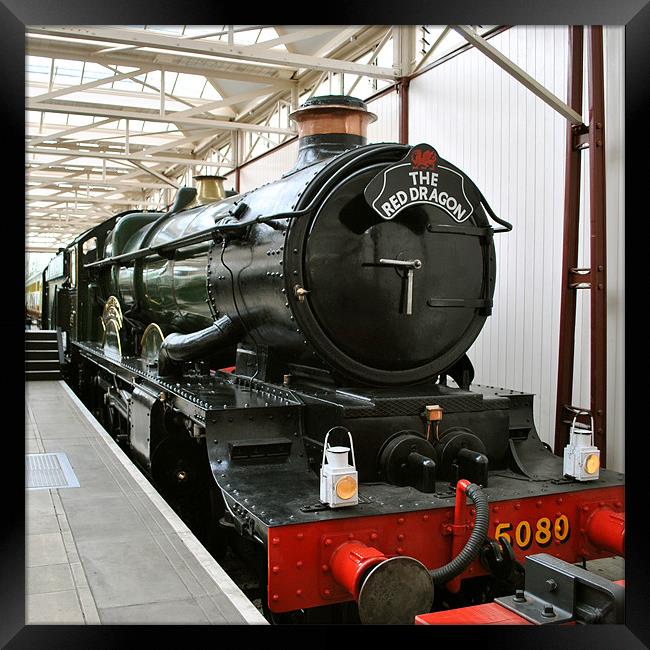 Castle Class 5080 'Defiant' Framed Print by graham young