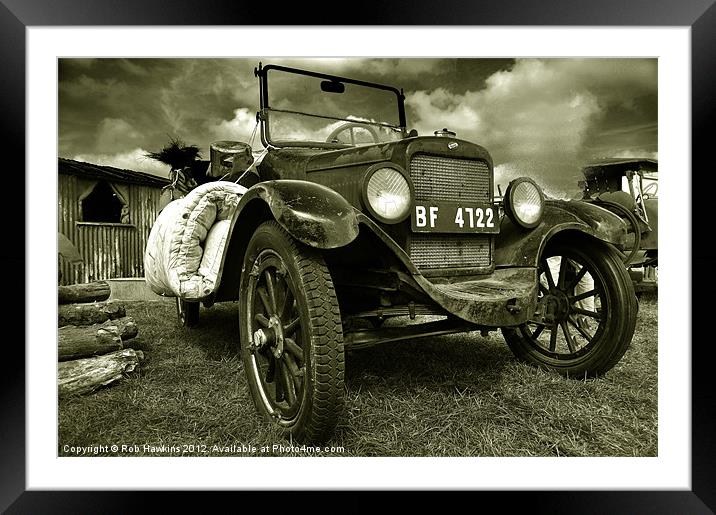 The old jalopy Framed Mounted Print by Rob Hawkins