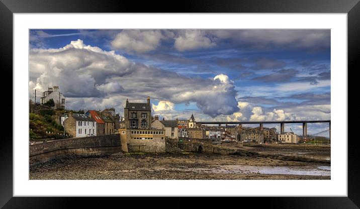 Clouds over South Queensferry Panorama Framed Mounted Print by Tom Gomez