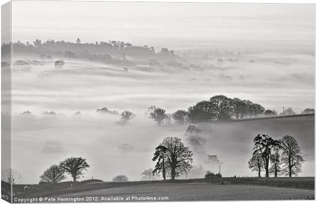 Misty view Canvas Print by Pete Hemington