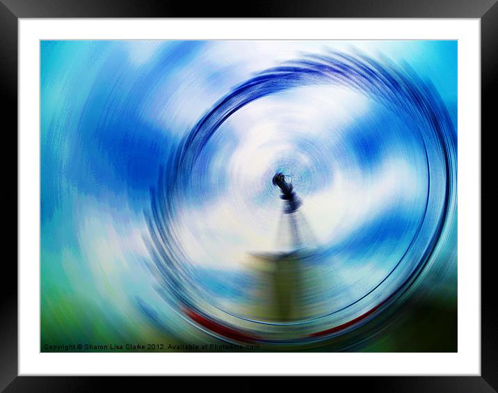 In a Spin Framed Mounted Print by Sharon Lisa Clarke