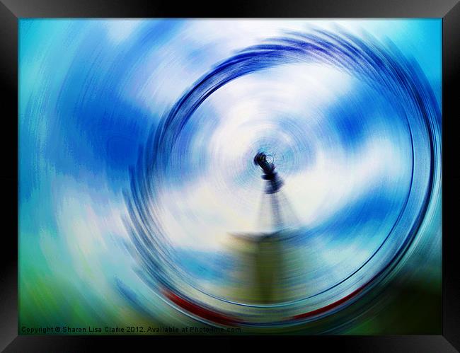 In a Spin Framed Print by Sharon Lisa Clarke