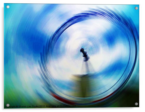 In a Spin Acrylic by Sharon Lisa Clarke