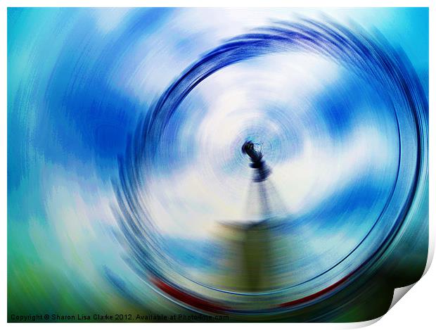 In a Spin Print by Sharon Lisa Clarke
