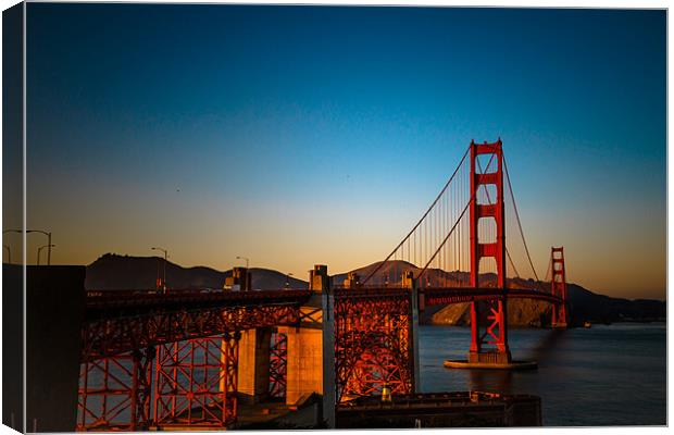 Golden Gate Bridge Canvas Print by Ray Shiu