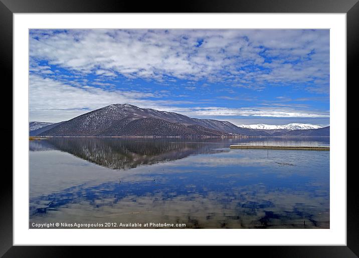 Reflected sky 5 Framed Mounted Print by Alfani Photography