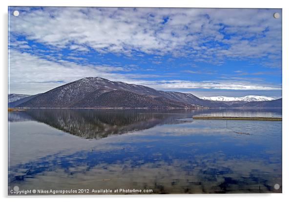 Reflected sky 5 Acrylic by Alfani Photography