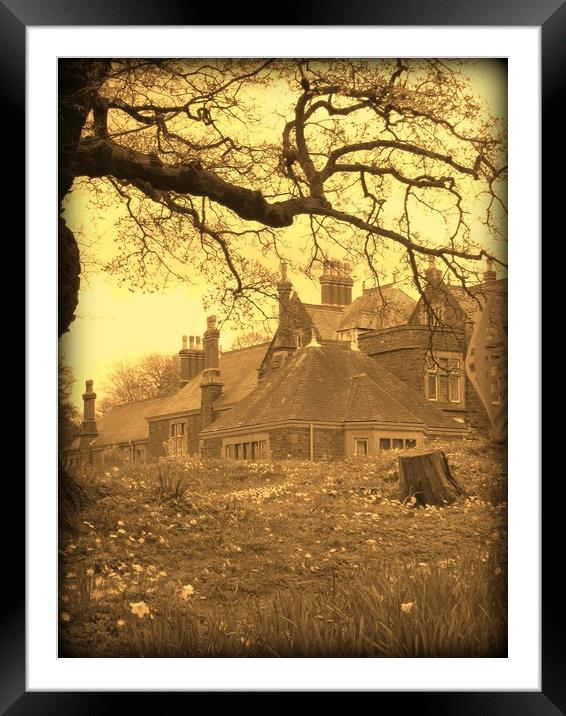 House on the Hill. Framed Mounted Print by Heather Goodwin