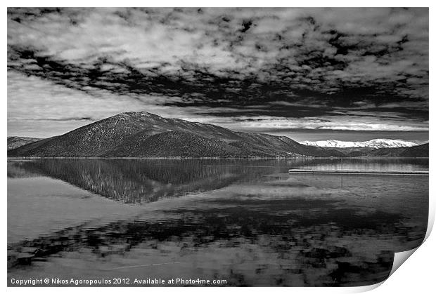 Reflected sky 6 Print by Alfani Photography