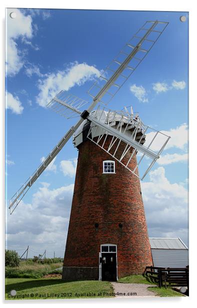 Horsey Windpump/Wind Mill,Horsey,Norfolk,UK Acrylic by Digitalshot Photography