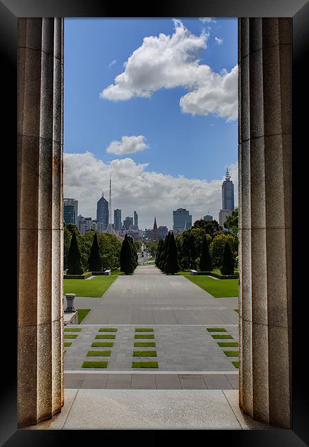 City of Melbourne Framed Print by Roger Green