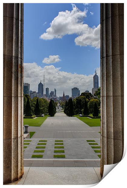 City of Melbourne Print by Roger Green