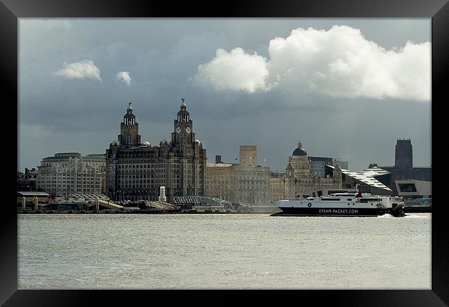 Liverpool River Mersey Framed Print by Wayne Molyneux