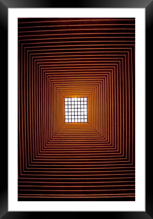 Roof Light Framed Mounted Print by Roger Green