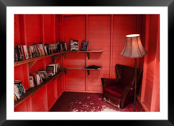 The Red Reading Room Framed Mounted Print by Dean Messenger