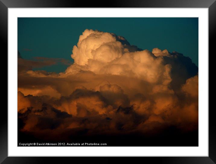 STORM CLOUDS GATHER Framed Mounted Print by David Atkinson