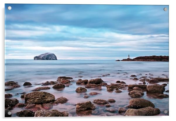Bass Rock And The Beacon Acrylic by Aj’s Images
