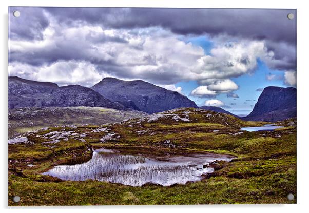Mountain Lochan on Harris Acrylic by Jacqi Elmslie