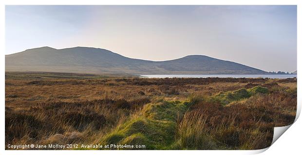 Deer’s Meadow Sunset, Spelga, Mournes Print by Jane McIlroy