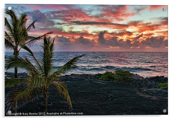Big Island Sunrise Acrylic by Gary Beeler