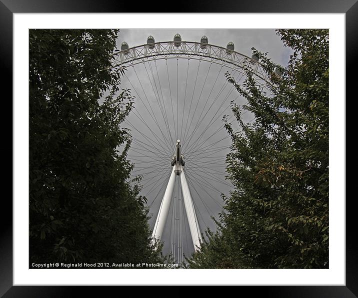 The London Eye Framed Mounted Print by Reginald Hood