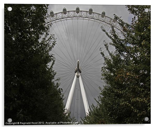 The London Eye Acrylic by Reginald Hood