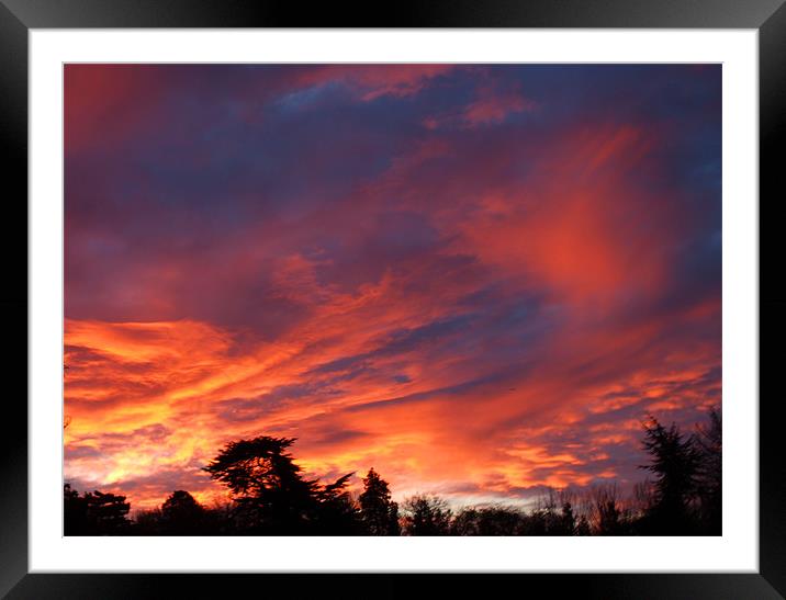 SUNRISE IN COBHAM Framed Mounted Print by Clive Eariss