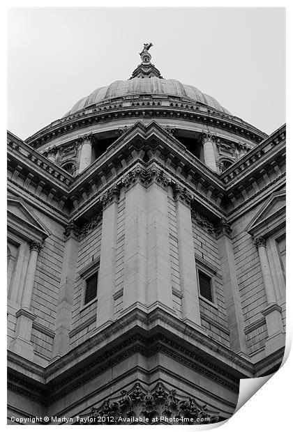 St. Paul's Cathedral 01 Print by Martyn Taylor