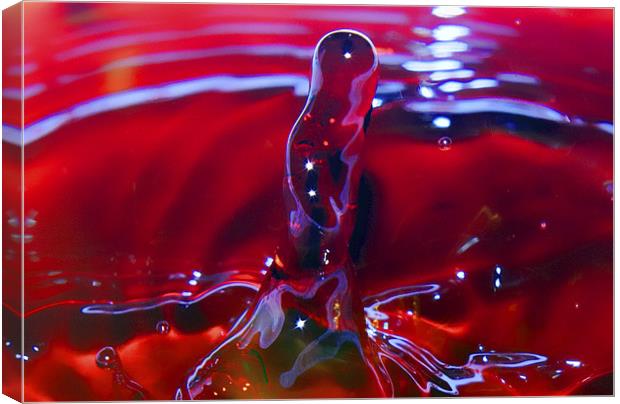Liquid Red Canvas Print by Dean Messenger