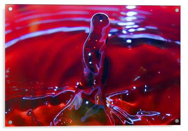 Liquid Red Acrylic by Dean Messenger