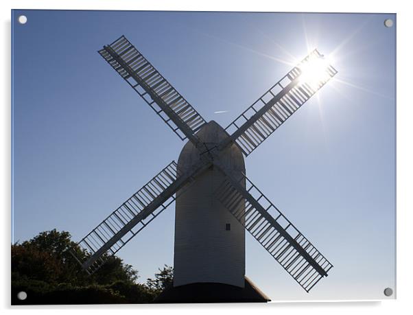 Sunlight through the Windmill Acrylic by Dean Messenger