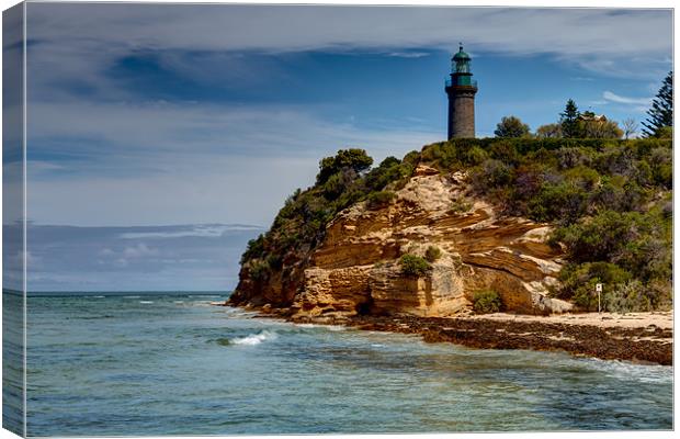 Black Lighthouse Canvas Print by Roger Green