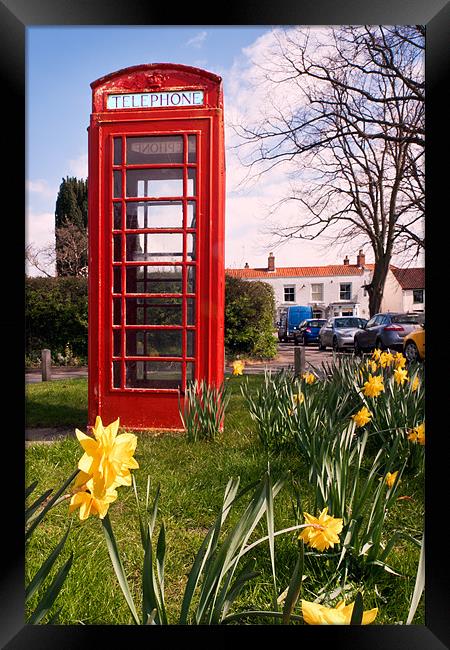 Red Telephone Box at Wells Framed Print by Stephen Mole