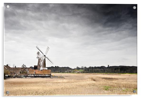 Cley Mill ... North Norfolk Acrylic by Stephen Mole