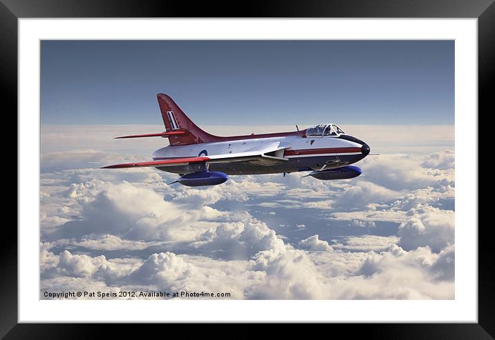 Hawker Hunter Framed Mounted Print by Pat Speirs